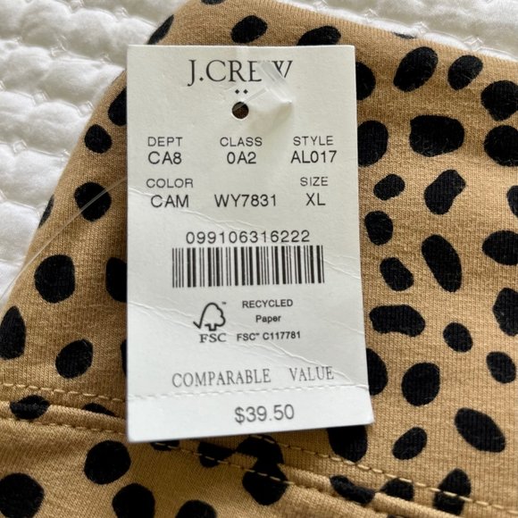 J. Crew Brown and Tan Leopard Print Leggings - Picture 5 of 7